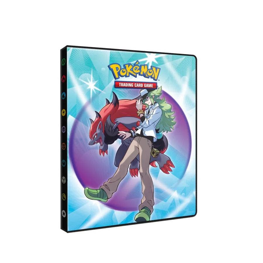 Pokémon trading card game packaging with a character on a white background