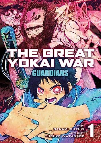 Cover of 'The Great Yokai War: Guardians' with characters and text