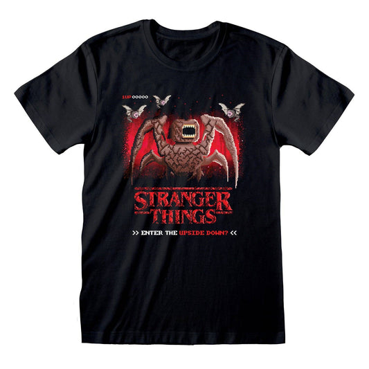 Stranger Things - 8 Bit Upside Down - T-Shirt
