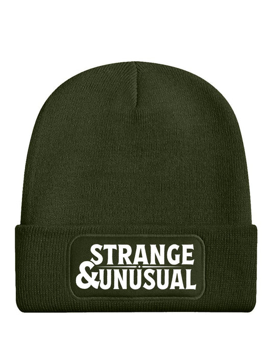 Strange & Unusual Olive Green Beanie - KOOLTHINGS