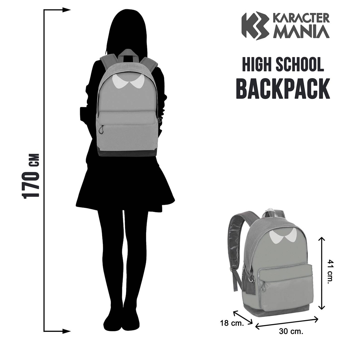 Wednesday Uniform - FAN HS Backpack 2.0, Black - KOOLTHINGS