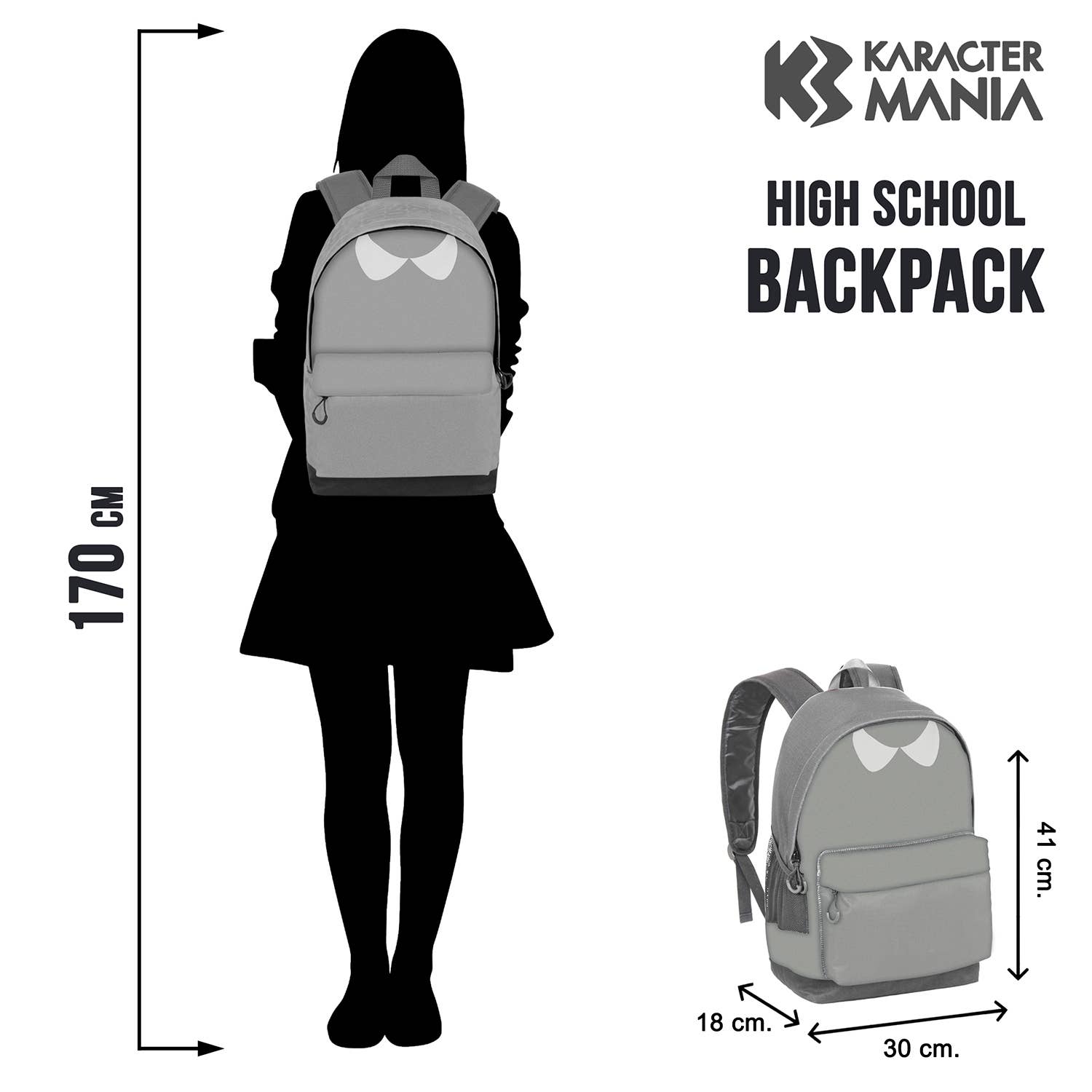 Wednesday Uniform - FAN HS Backpack 2.0, Black - KOOLTHINGS