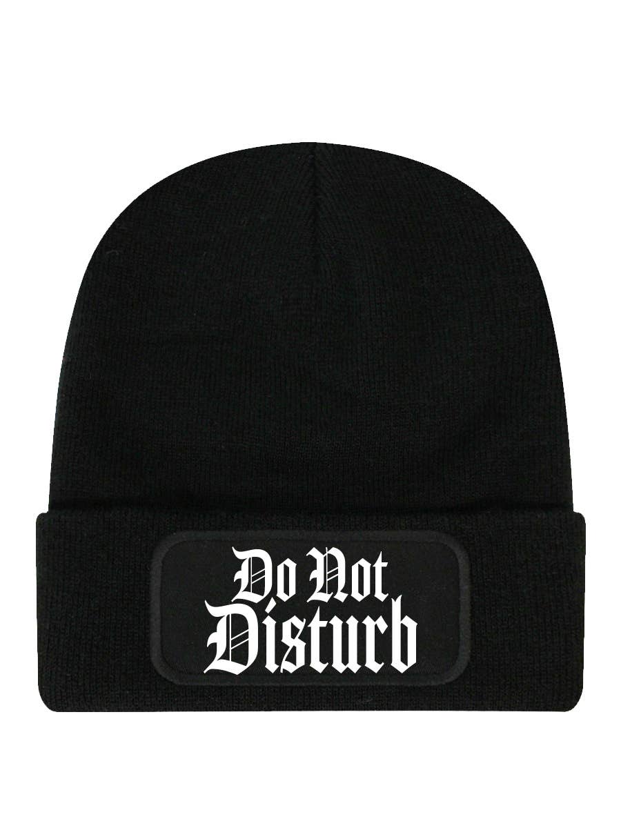 Do Not Disturb Black Beanie - KOOLTHINGS
