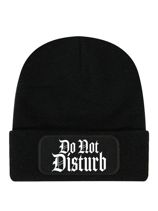 Do Not Disturb Black Beanie - KOOLTHINGS