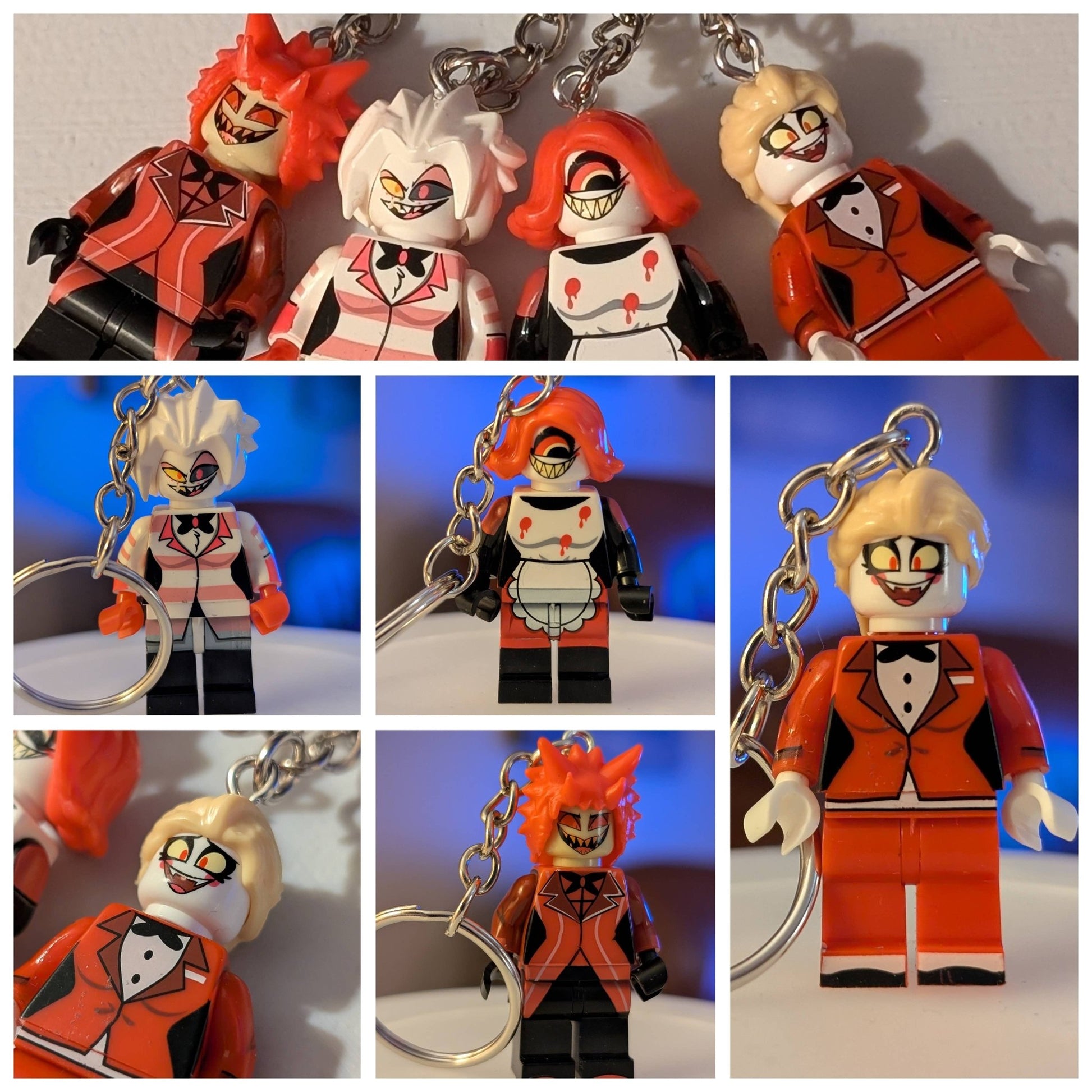 Hazbin Hotel Inspired Minifigure Keychains - KOOLTHINGS