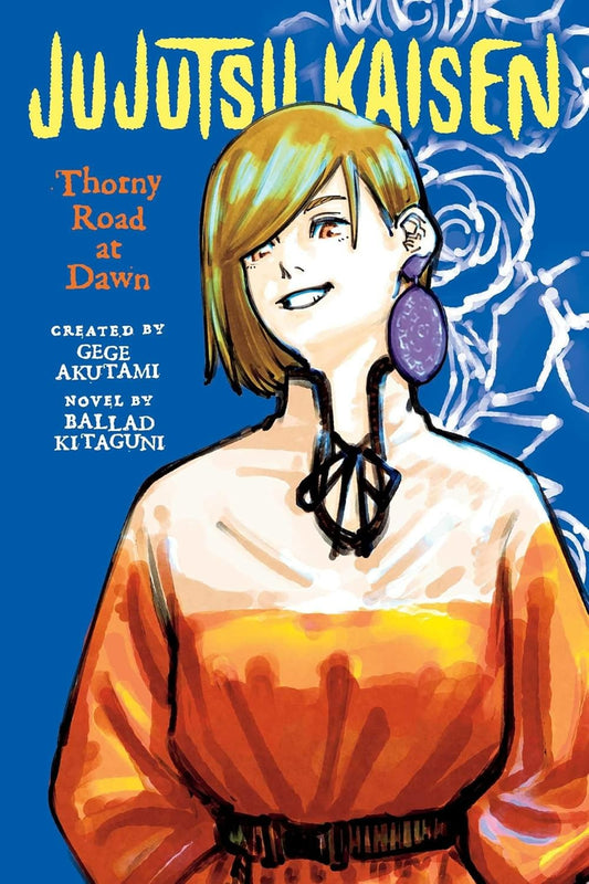 Book cover of 'Jujutsu Kaisen: Thorny Road at Dawn' with a character illustration and title text.
