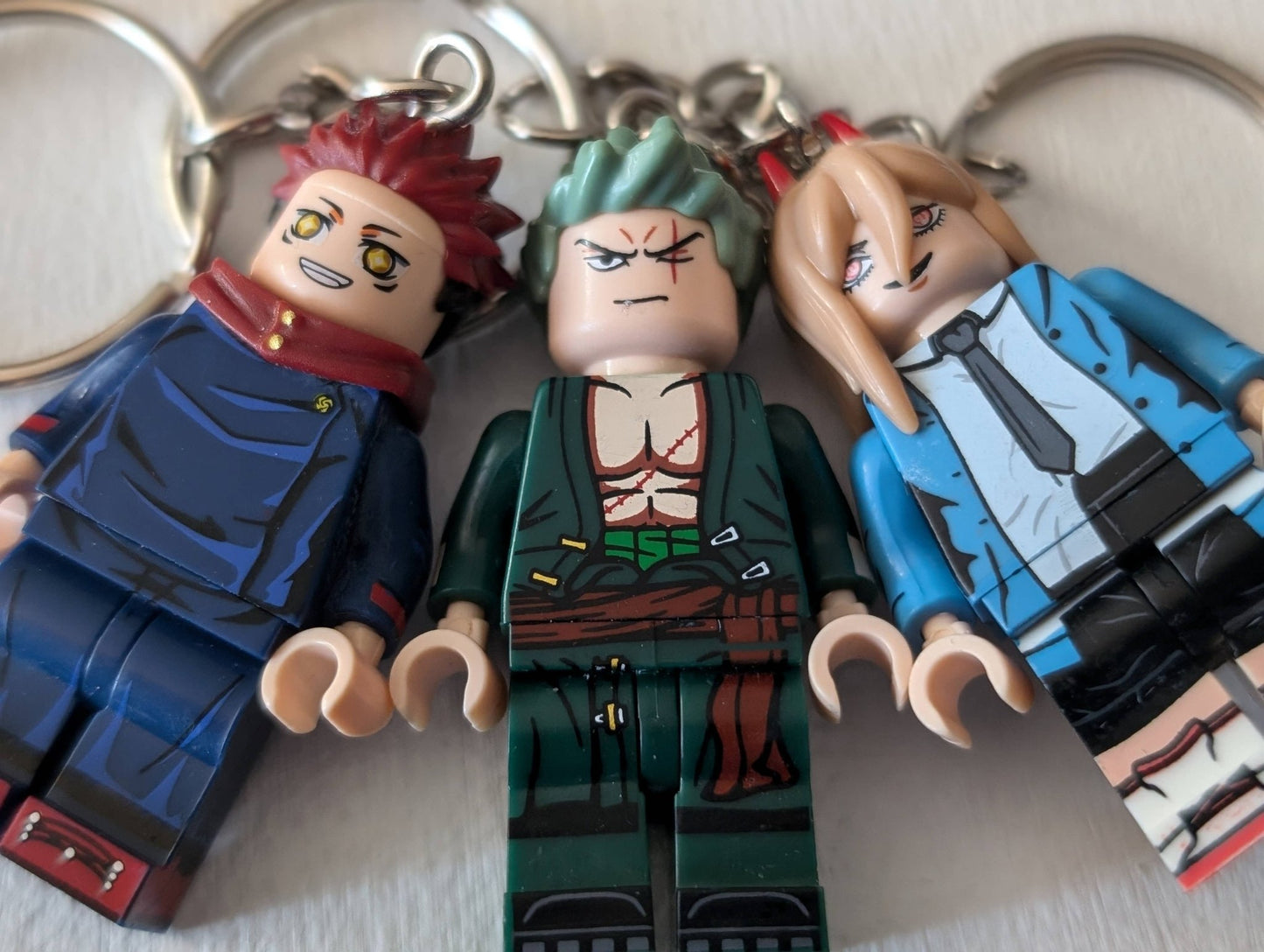 Anime and Manga Inspired Minifigure Keychains - KOOLTHINGS