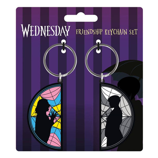 Wednesday (Wednesday Enid Window) Pvc Keychain (2 Pack) - KOOLTHINGS