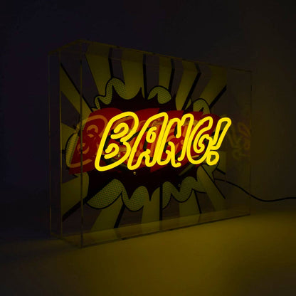'Bang!' Large Glass Neon Sign - KOOLTHINGS