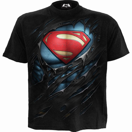 SUPERMAN - RIPPED - T-Shirt Black - KOOLTHINGS