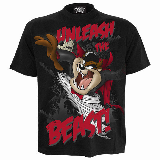 TAZ - UNLEASH THE BEAST - Front Print T-Shirt Black - KOOLTHINGS