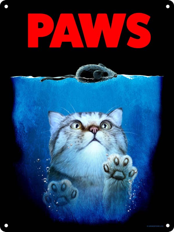 Paws Mini Tin Sign - KOOLTHINGS
