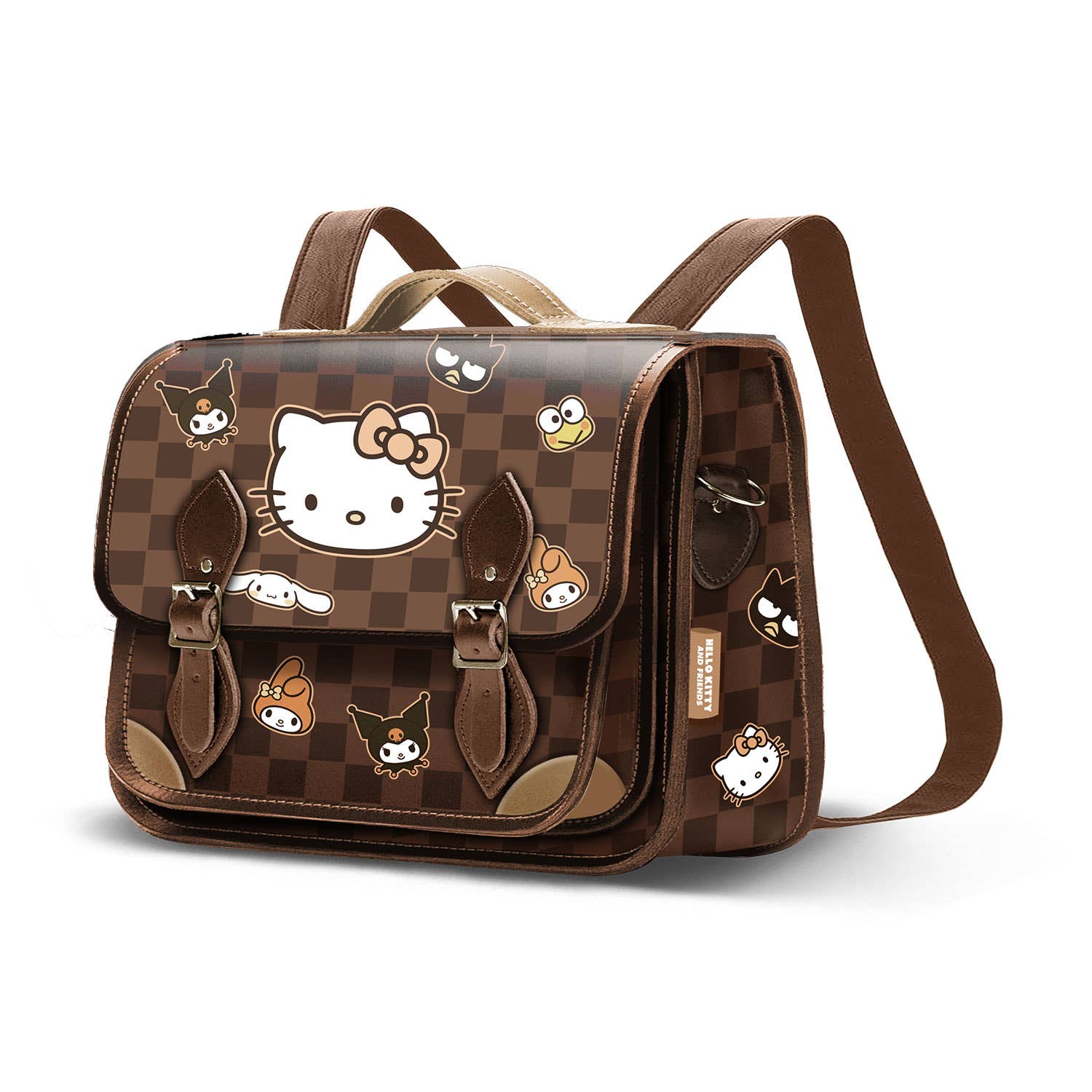 Hello Kitty Squares - Satchel Shoulder Bag - Backpack - KOOLTHINGS