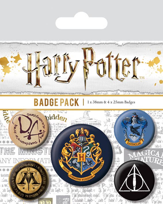 Harry Potter (Hogwarts) Badge Pack - KOOLTHINGS