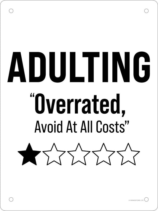 Adulting Mini Tin Sign - KOOLTHINGS