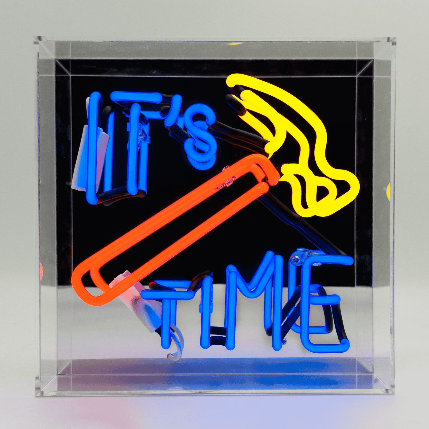 'Hammer Time' Glass neon Sign