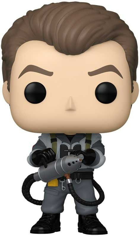 Funko Pop! vinyl figure of a character in a gray suit with a weapon on a white background