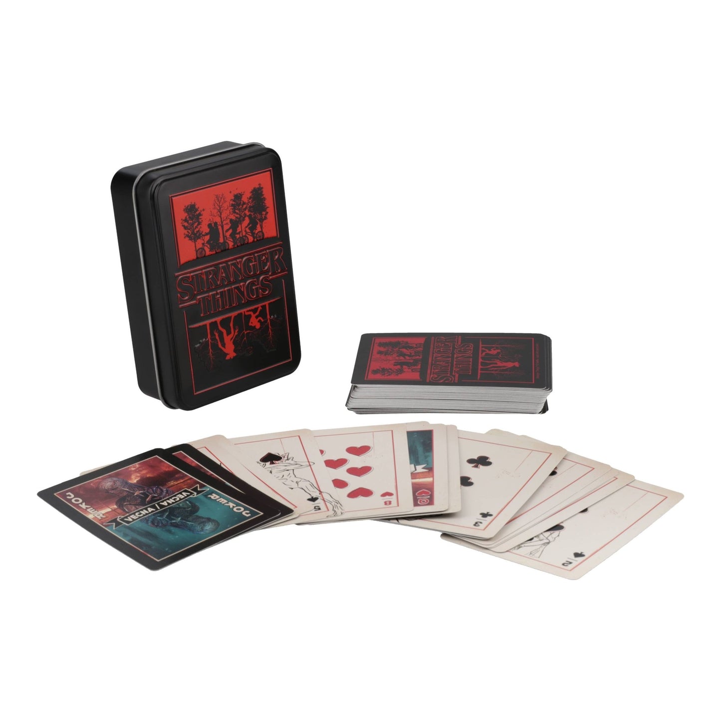 Stranger Things 5 Playing Cards in a Tin - KOOLTHINGS