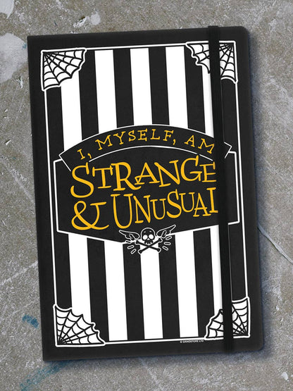 I, Myself, Am Strange & Unusual Black A5 Hard Cover Notebook - KOOLTHINGS