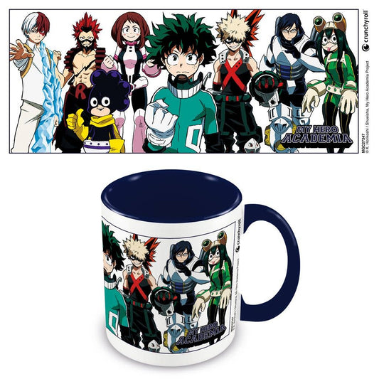 Mug with 'My Hero Academia' character design on a white background