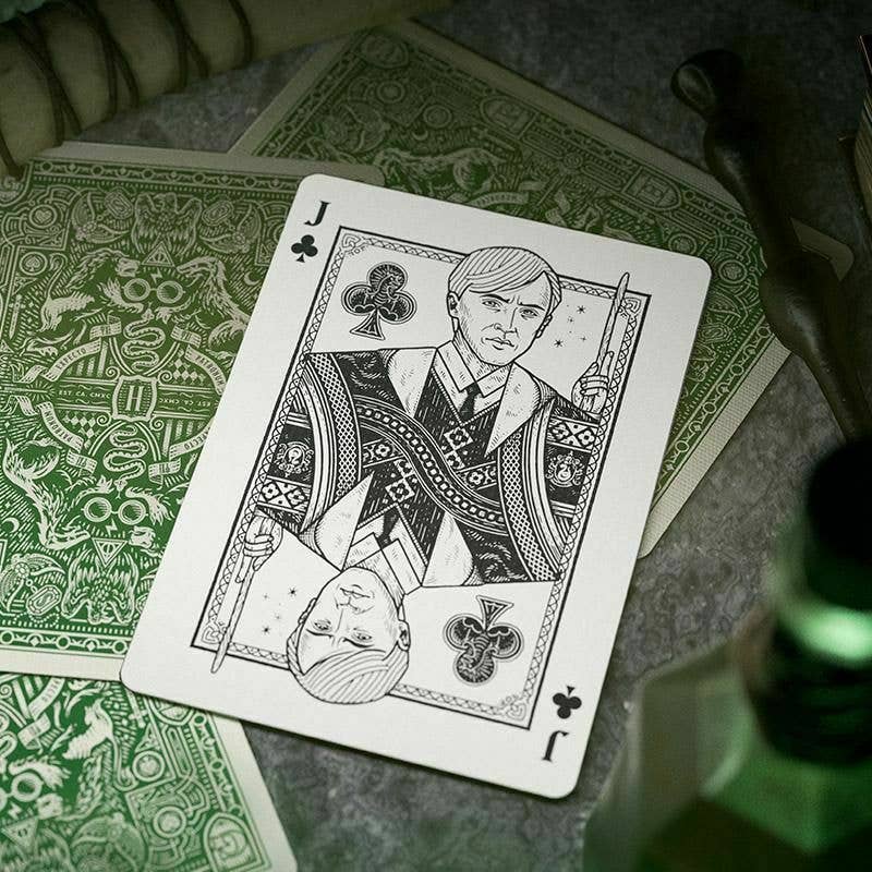 Harry Potter Slytherin Green Theory11 Playing Cards - KOOLTHINGS
