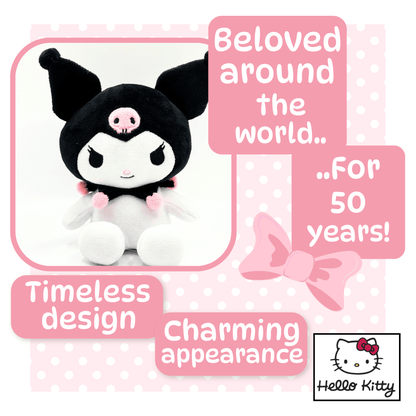15cm Mini Plush Sitting - Kuromi - KOOLTHINGS