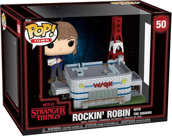 Funko Pop! Town: Stranger Things - Rockin ' Robin with the Squawk - Collectable Vinyl Figure - Gift Idea - Official Merchandise - Toys for Kids & Adults - TV Fans - KOOLTHINGS