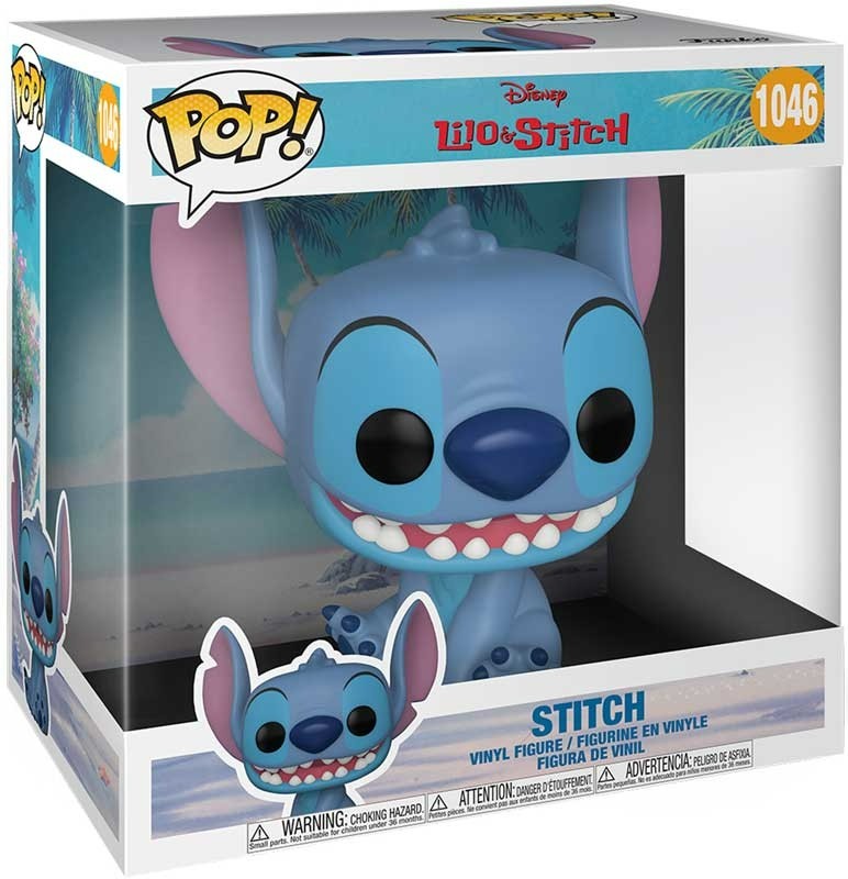 Funko Pop! Stitch vinyl figure in packaging with Lilo & Stitch branding