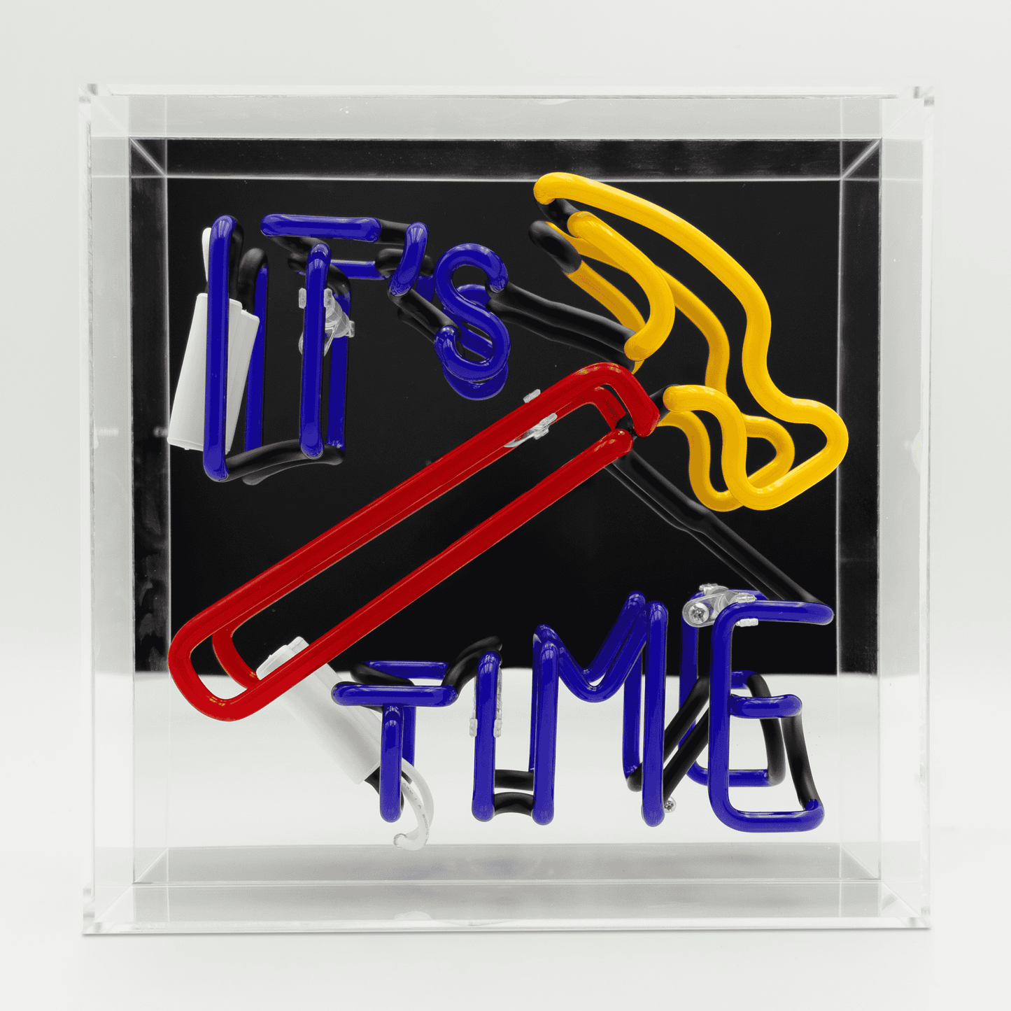 'Hammer Time' Glass neon Sign