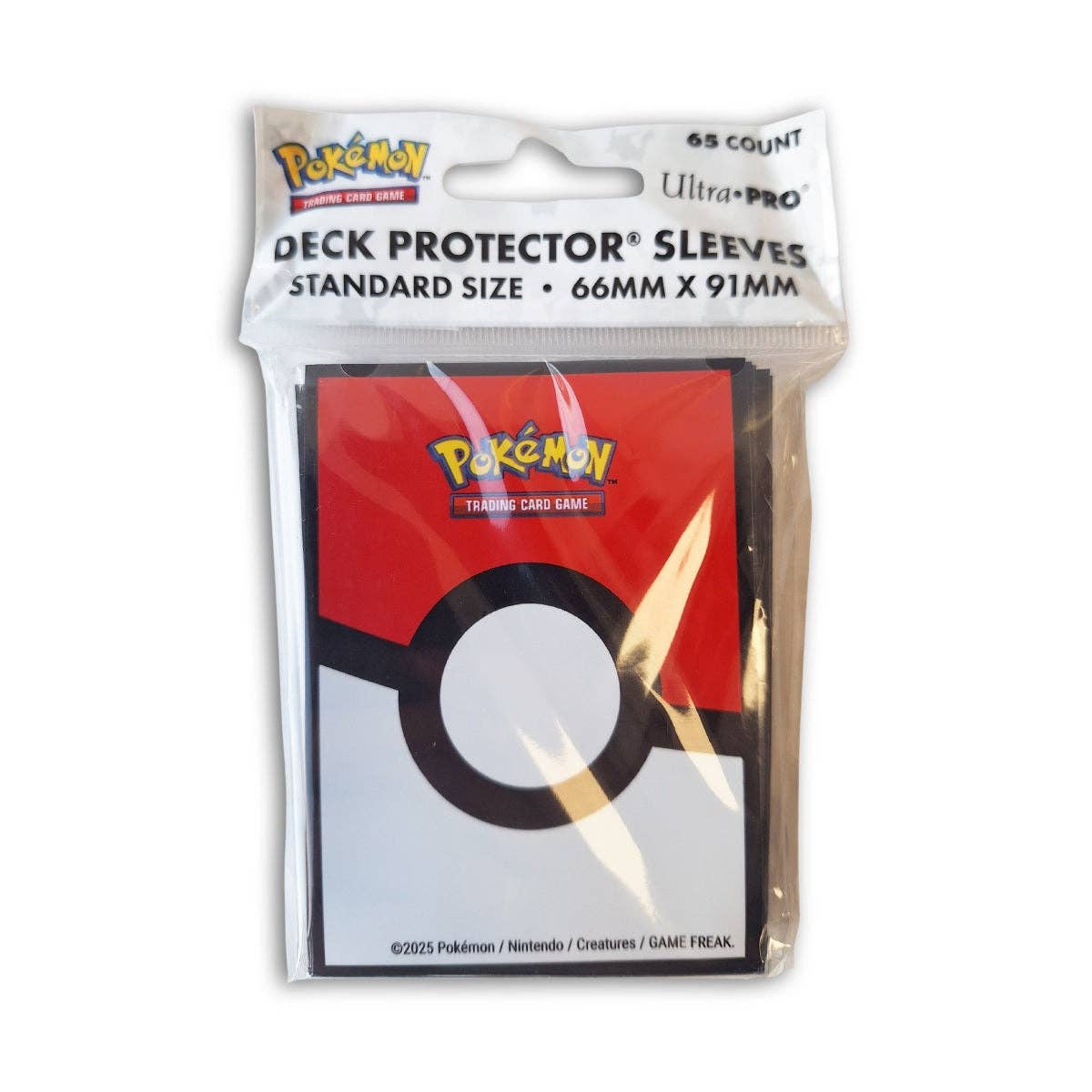 Pack of Ultra Pro Pokémon Deck Protector Sleeves on a white background