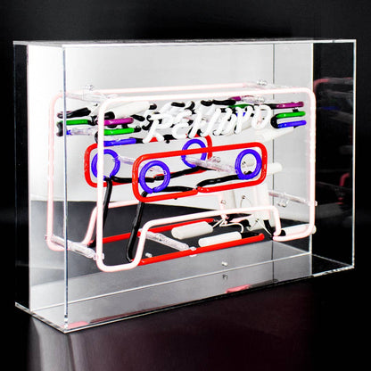 'Cassette' Large Glass Neon Sign - KOOLTHINGS