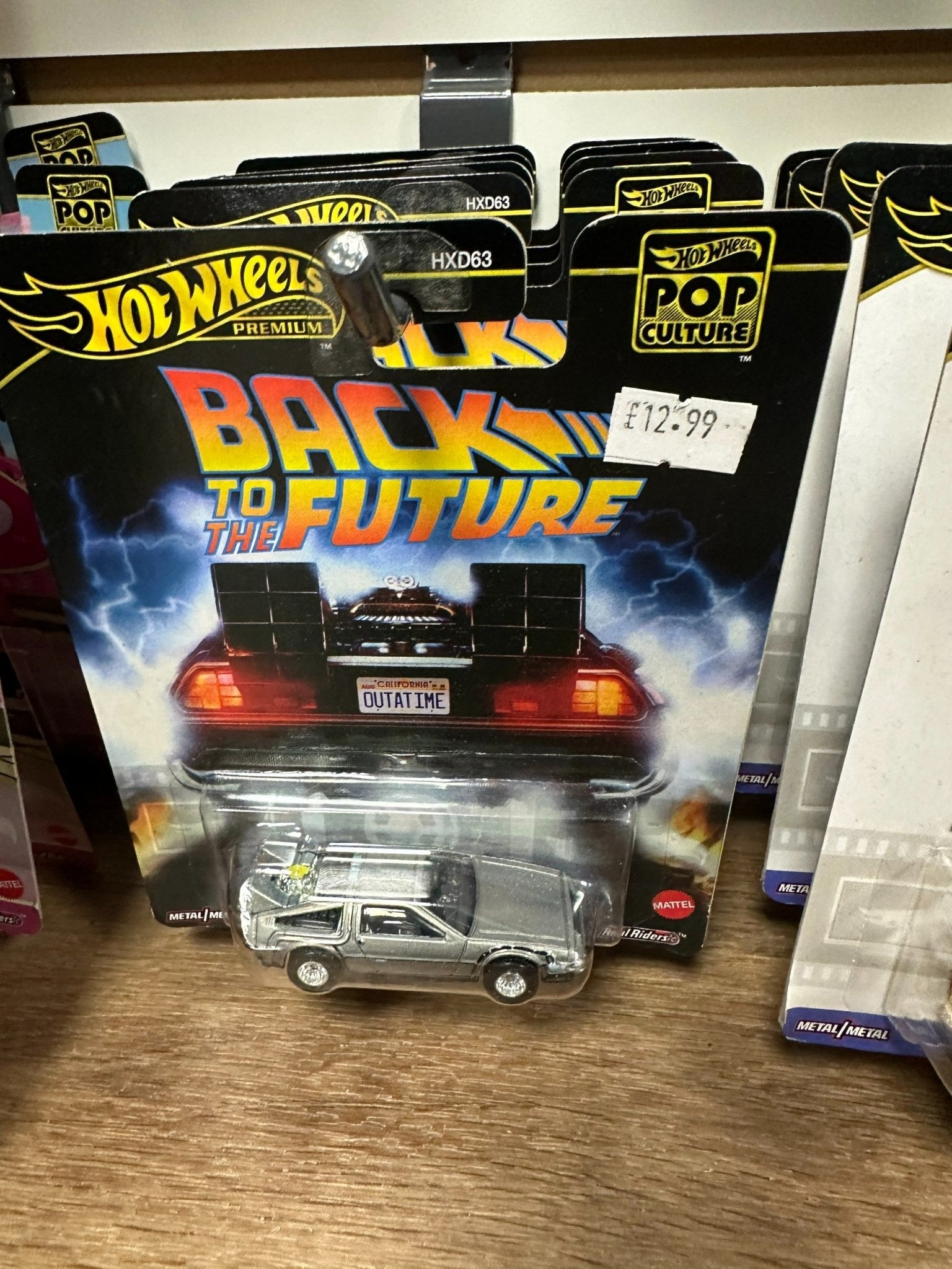 Hot Wheels Premium Back to the Future Time Machine, Die - Cast Metal Car, Pop Culture Collection - KOOLTHINGS
