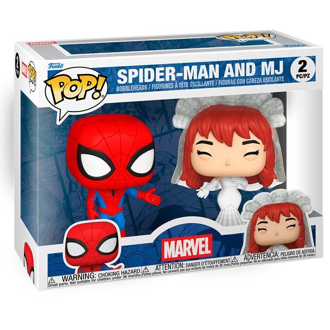 POP pack 2 figures Marvel Spider - Man and MJ - KOOLTHINGS