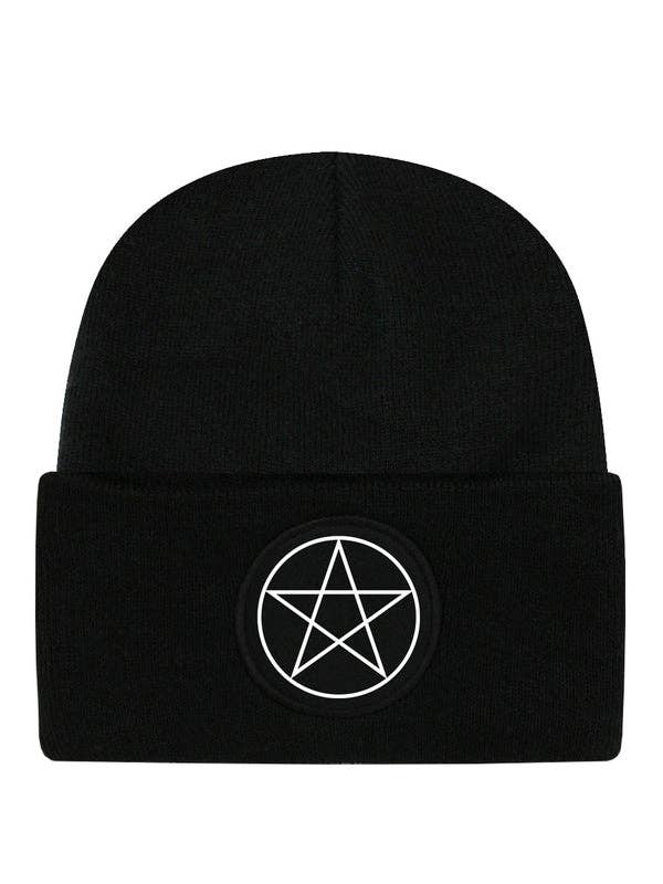 Pentagram Black Beanie - KOOLTHINGS