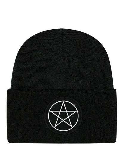 Pentagram Black Beanie - KOOLTHINGS