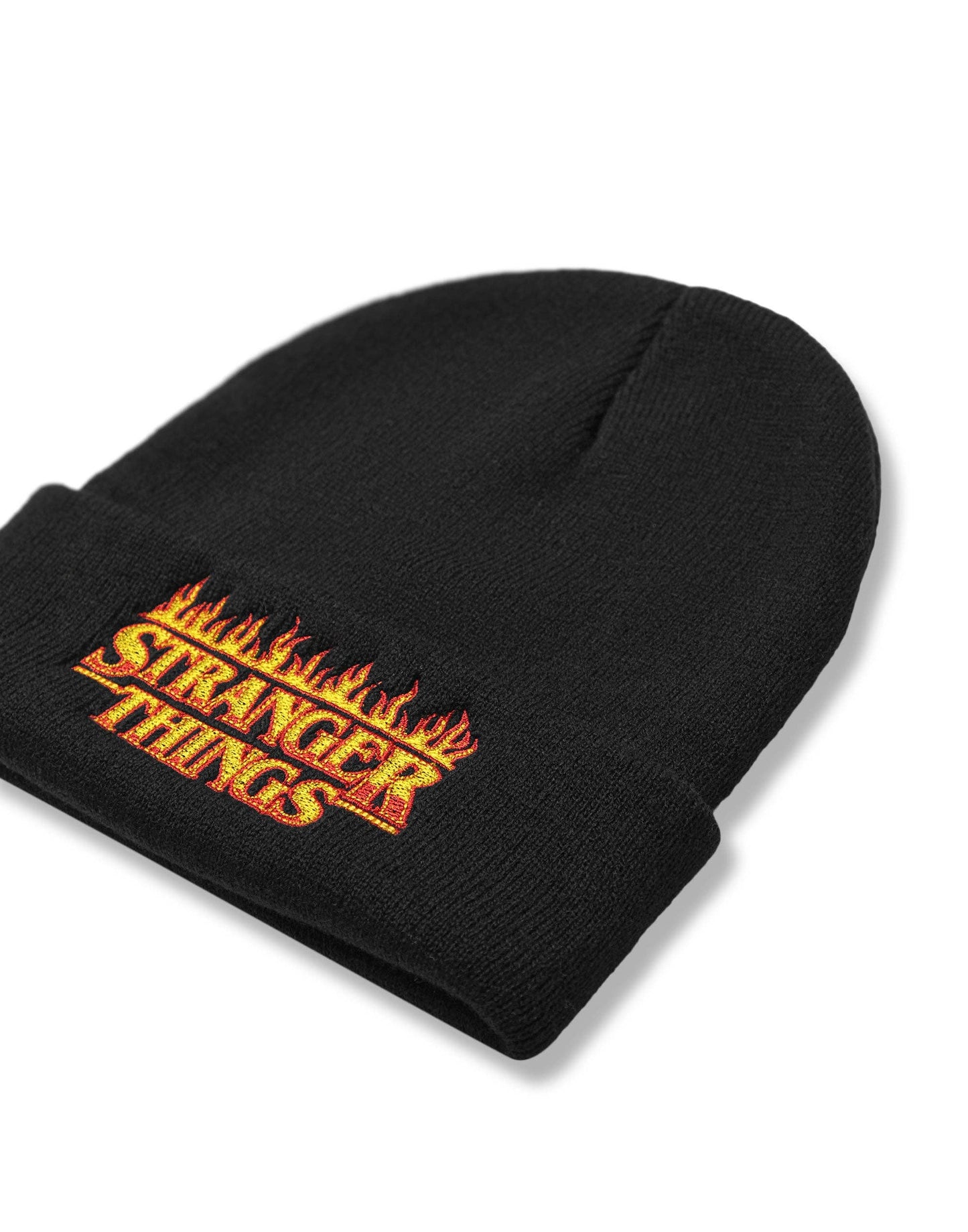 Stranger Things Unisex Black Logo Beanie Hat (One Size) - KOOLTHINGS