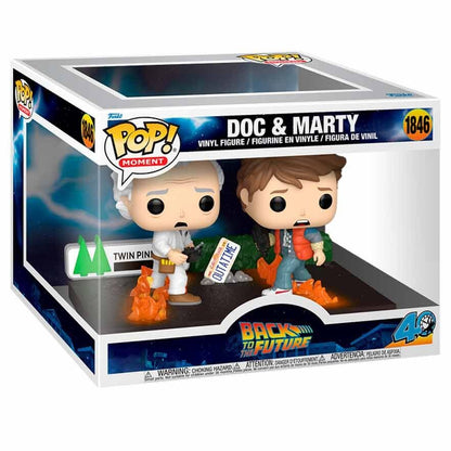 Funko Pop! packaging featuring Doc and Marty from Back to the Future
