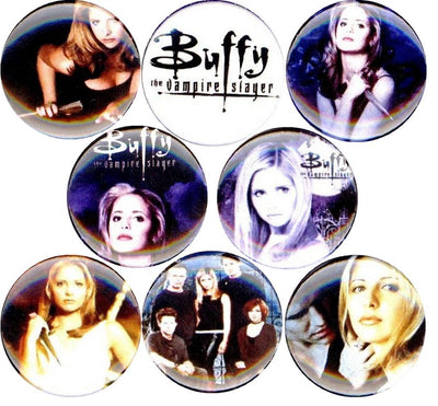 Buffy 1" inch (25mm) buttons pins 90s TV show vampire - KOOLTHINGS