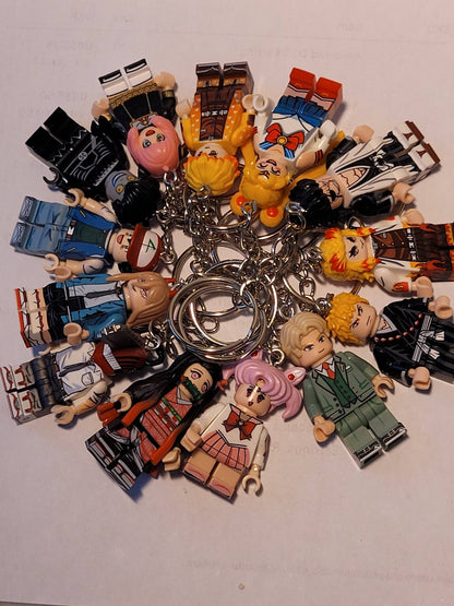 Anime and Manga Inspired Minifigure Keychains - KOOLTHINGS