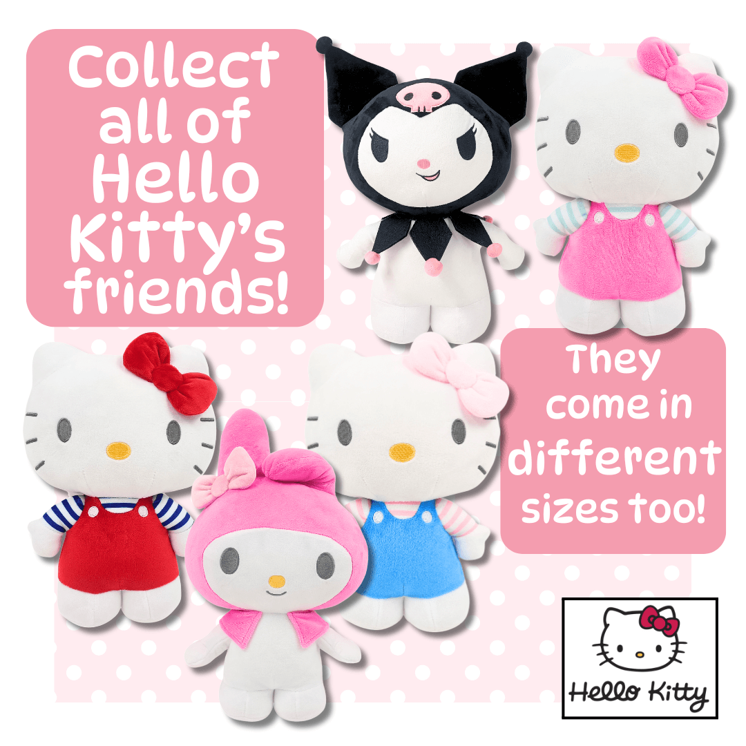 Hello Kitty Gift Set 16 CM Standing Hello Kitty, Kuromi & Melody - KOOLTHINGS