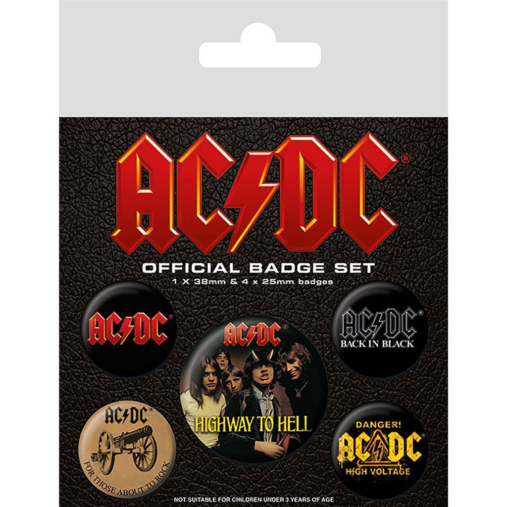 AC/DC badges