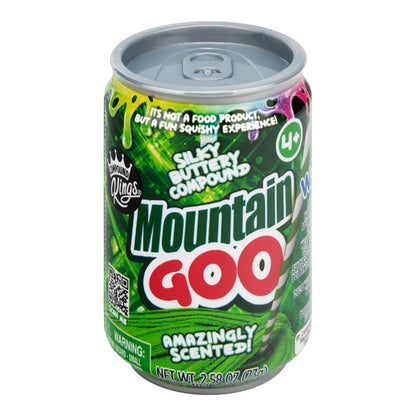 Can of Mountain Goo on a white background