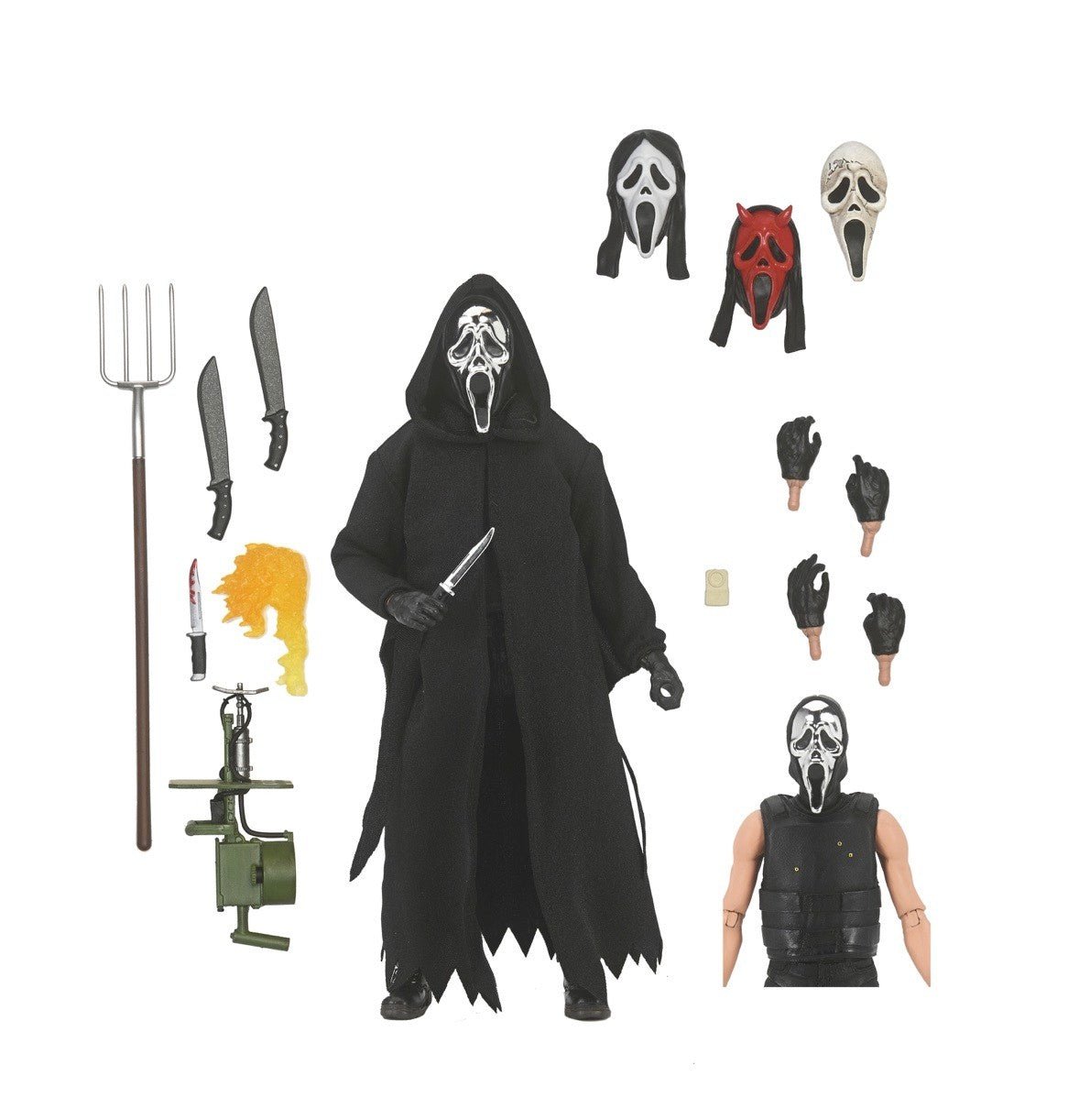 Scream Ghostface Inferno NECA - 7” Scale Ultimate Action Figure 41905 - KOOLTHINGS