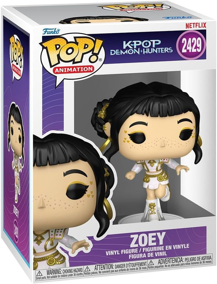 Funko Pop! Animation: Kpop Demon Hunters Zoey Vinyl Figure 2429 - Funko Pops UK