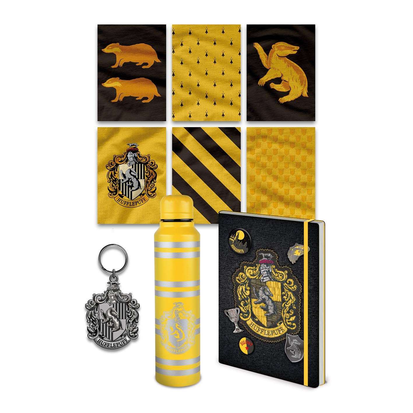 Harry Potter (Colourful Crest Hufflepuff) Premium Gift Set - KOOLTHINGS