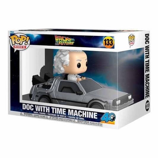 POP figure Rides Deluxe Regreso al Futuro Doc With Time Machine - KOOLTHINGS