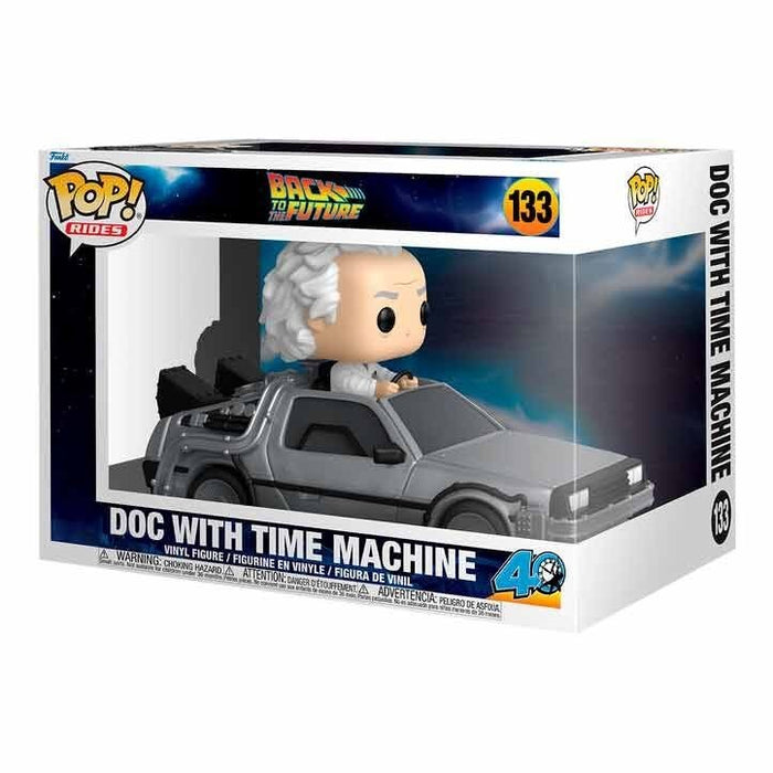 POP figure Rides Deluxe Regreso al Futuro Doc With Time Machine - KOOLTHINGS