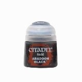 Games Workshop Citadel Paint - Warhammer - Base Abaddon Black - KOOLTHINGS