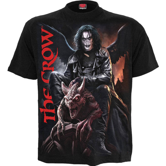 THE CROW - GARGOYLE - Front Print T-Shirt Black - KOOLTHINGS