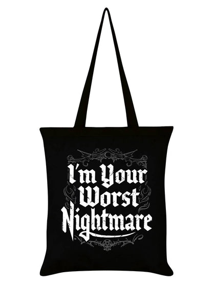 I'm Your Worst Nightmare Black Tote Bag - KOOLTHINGS